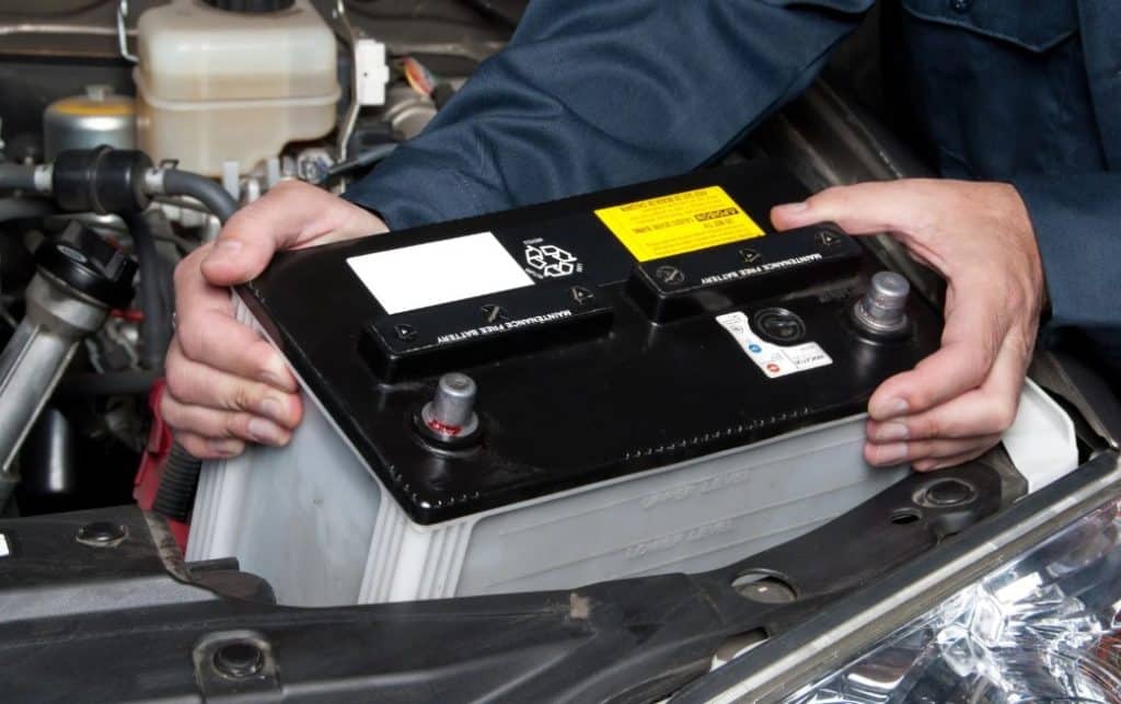 What is a battery discharge warning