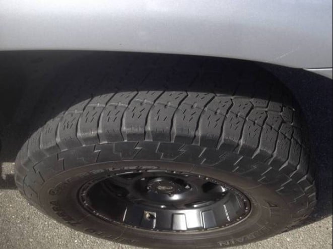 using a 235/80R17 tire