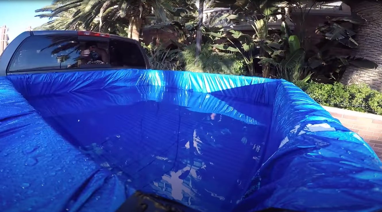 how to make a truck bed pool
