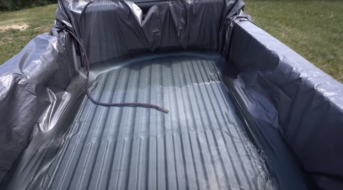 how to make truck bed pool