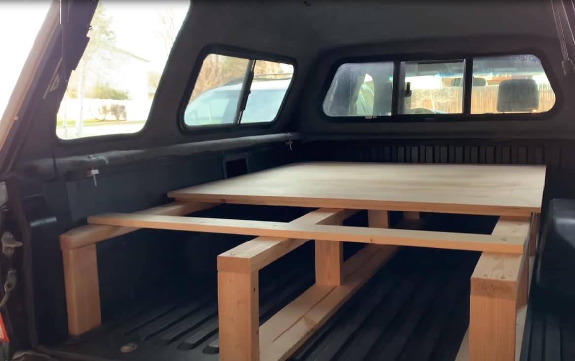 truck bed camping platform