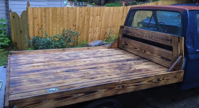 how to build a wood truck bed