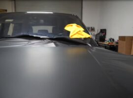 wrap a car in matte black